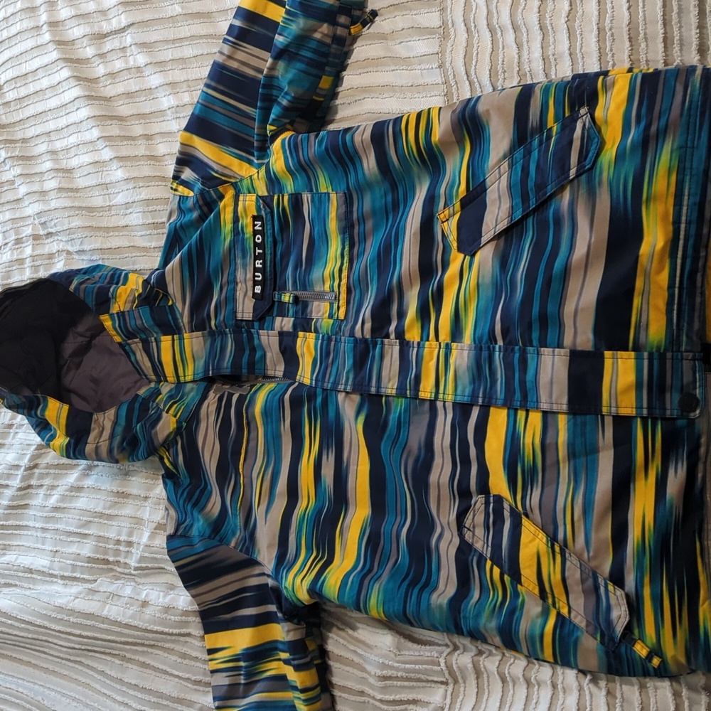 Burton Mountain Dew Dry Ride size Med multicolored Ski/Snowboard jacket Like New